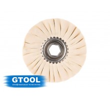 Круг полировальный хлопчатобумажный GTOOL d150*10*19мм