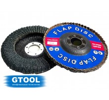 Круг лепестковый торцевой для труднодоступных мест GTOOL d125, зерно P40