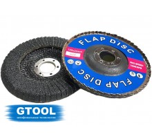 Круг лепестковый торцевой для труднодоступных мест GTOOL d125, зерно P60