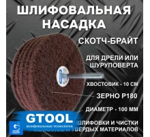 Головка шлифовальная наборная GTOOL d100x6мм, зерно Fine