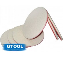 Круг полировальный войлочный GTOOL d125*3мм velcro, 0,4г/см3