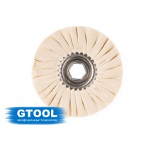 Круг полировальный хлопчатобумажный GTOOL d125*10*19/6мм