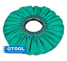Круг полировальный GTOOL хлопчатобумажный зеленый d250*76*16