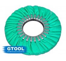 Круг полировальный GTOOL хлопчатобумажный зеленый d200*76*16