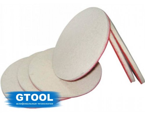 Круг полировальный войлочный GTOOL d125*5мм velcro, 0,4г/см3