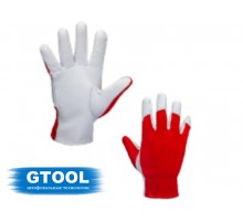 Кожаные рабочие перчатки Jeta Safety JLE301 Mechanic с тыльной стороной из хлопка, размер 9/L