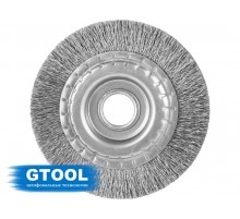 Щетка дисковая GTOOL d125*22.2 мм (нерж. 0,3)