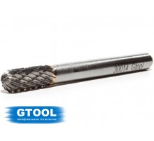 Борфреза GTOOL форма C цилиндр со сферическим концом, диаметр головки 6мм