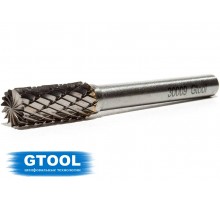 Борфреза GTOOL форма B цилиндр с торцовыми зубьями, диаметр головки 8мм