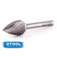 Борфреза GTOOL форма G парабола с заостренной головкой, диаметр головки 16мм