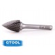 Борфреза GTOOL форма G парабола с заостренной головкой, диаметр головки 16мм