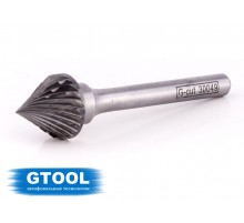 Борфреза GTOOL форма J зенкер с вершиной 60°, диаметр головки 16мм