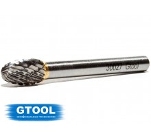Борфреза GTOOL форма E овал, диаметр головки 8мм