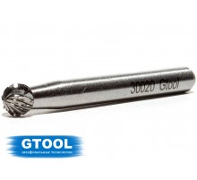 Борфреза GTOOL форма D сфера, диаметр головки 6мм
