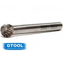 Борфреза GTOOL форма D сфера, диаметр головки 8мм