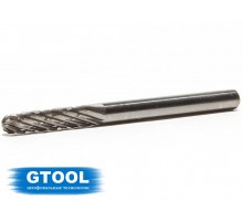 Борфреза GTOOL форма C цилиндр со сферическим концом, диаметр головки 3мм