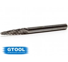 Борфреза GTOOL форма L конус с закруглённой головкой, диаметр головки 3мм