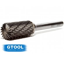 Борфреза GTOOL форма B цилиндр с торцовыми зубьями, диаметр головки 12мм